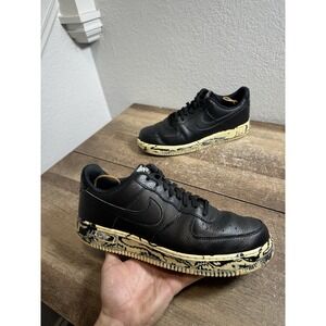 Nike Air Force 1 Black Marble AJ9507-001 US Men Size 11 Shoes Sneakers